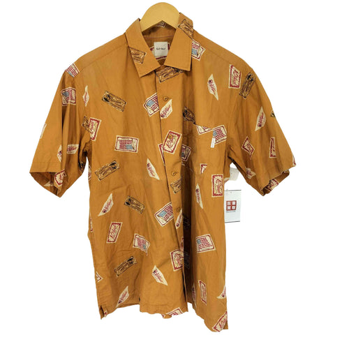 カールヘルム Karl Helmut S/S 総柄 ワッペンプリント オープンカラーシャツ メンズ JPN:M